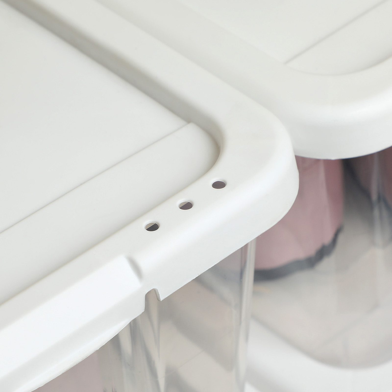 Transparenta förvaringslådor med lock, 12-pack – för skor & småförvaring