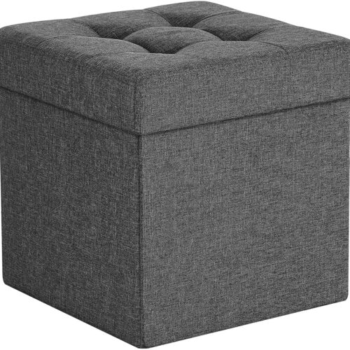 Förvaringsbänk med Sittfunktion - Mörkgrå – 38 x 38 x 38 cm