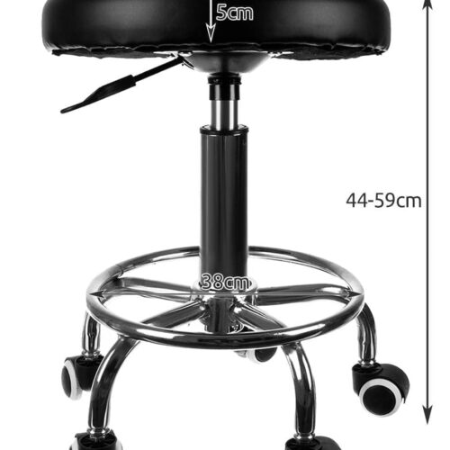 Ergonomisk barstol med justerbar höjd och extra benstöd