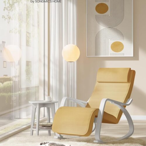 Alternative view of Ergonomisk Gungstol med Justerbart Fotstöd – För Avslappning och Komfort