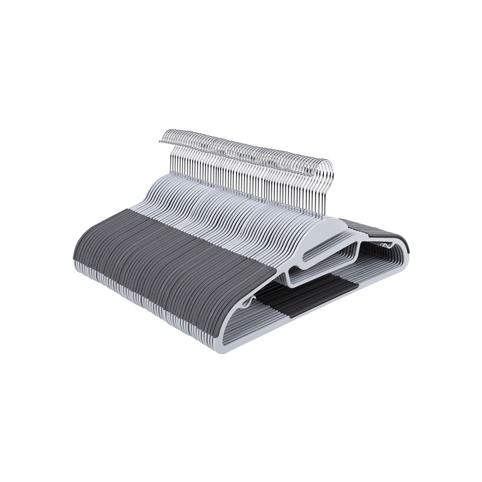 Halkfria galgar med gummibeläggning, 50-pack, S-formad öppning