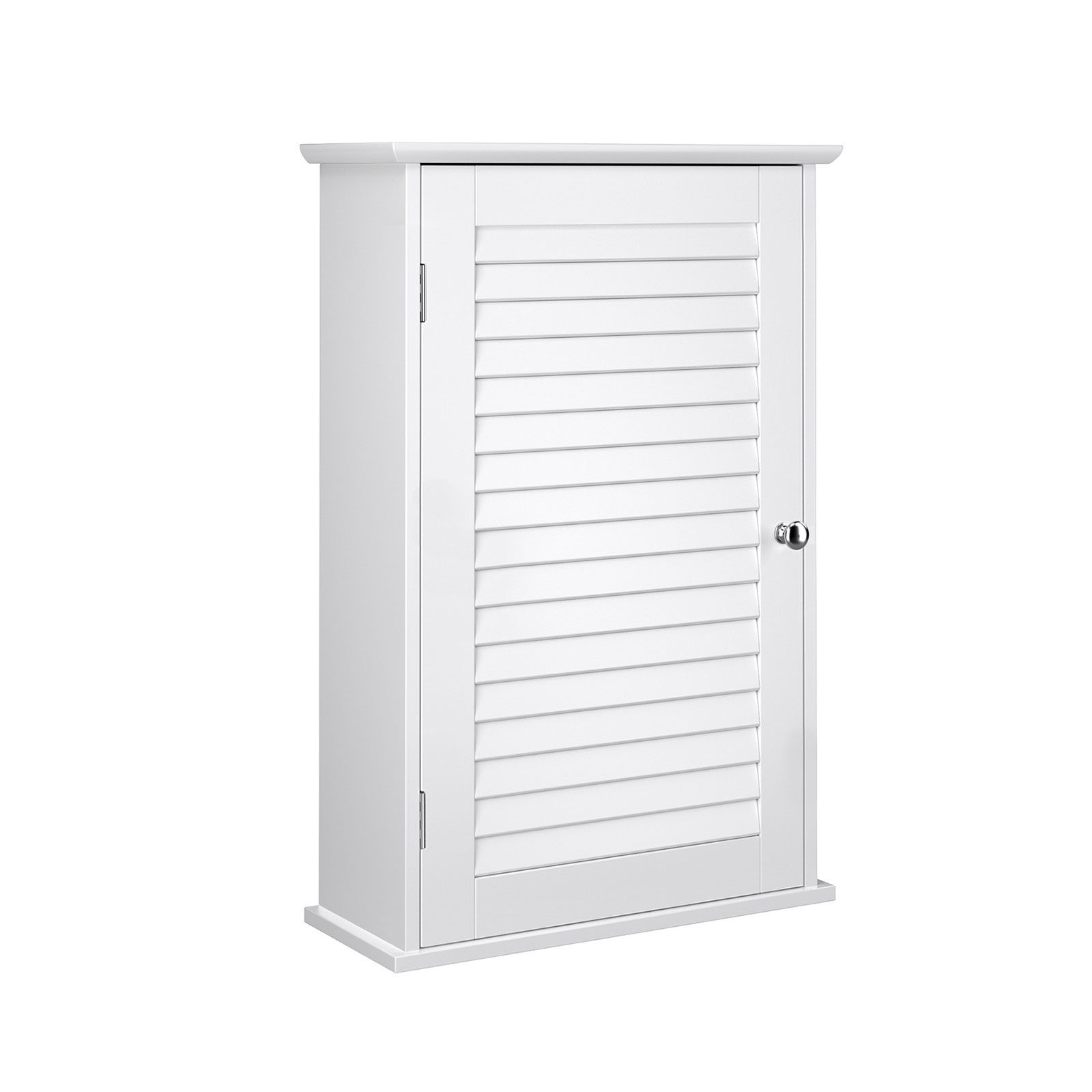 Väggskåp i trä med vit finish, 40 x 16 x 60 cm