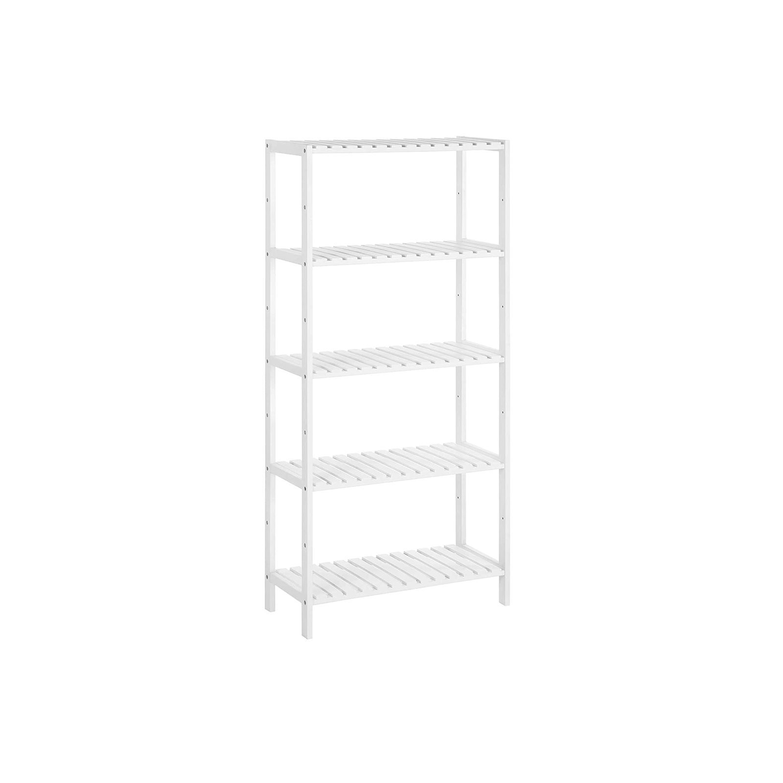 Förvaringshylla i bambu med 5 hyllplan