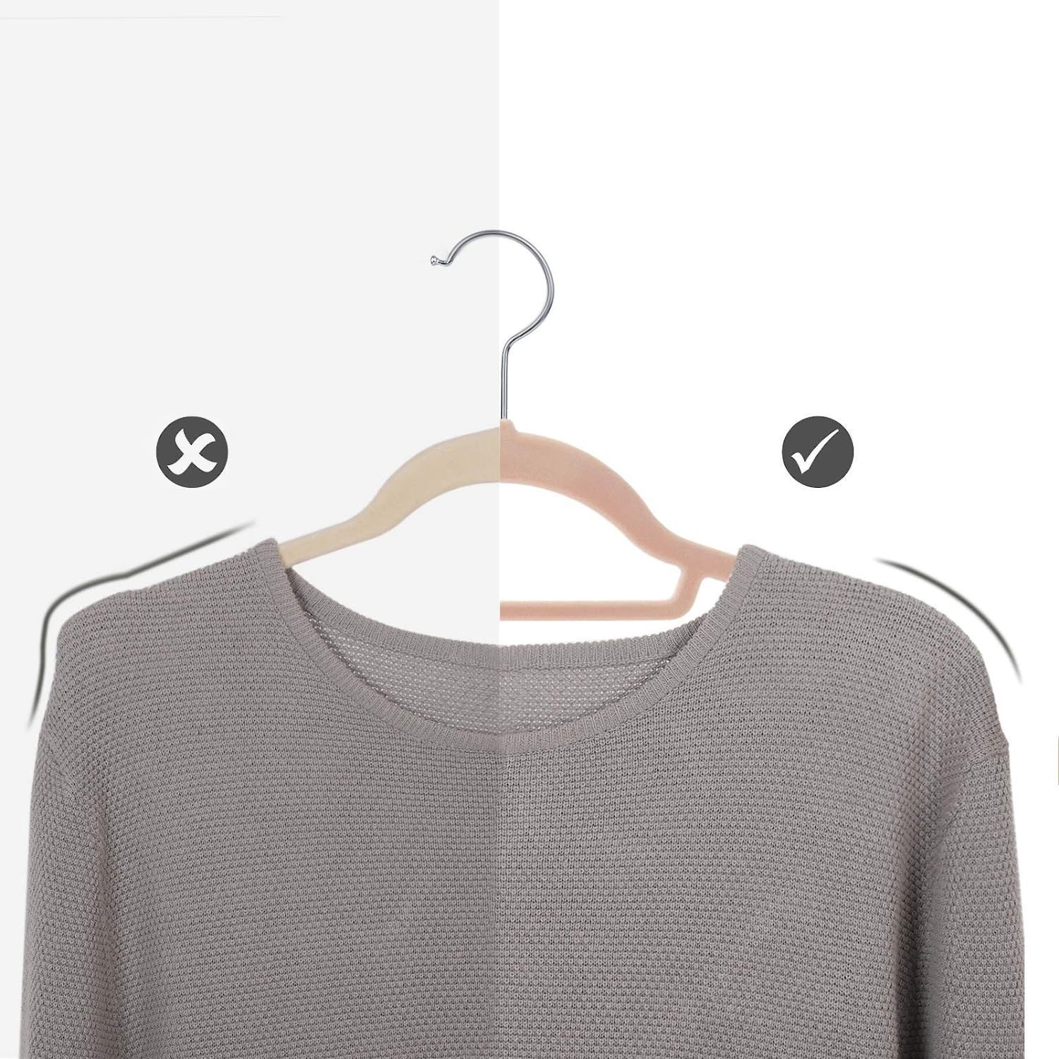 Galgar 50-pack – Ljusrosa sammetsyta och halkskydd