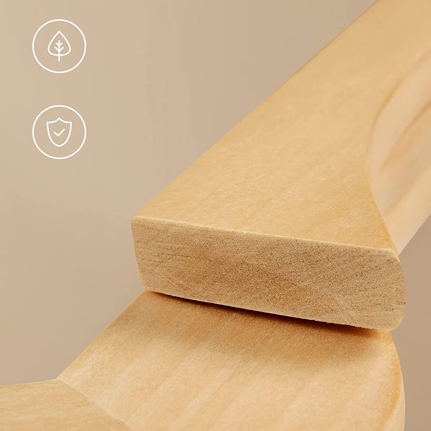 Klädgalgar lönnträ 20-pack – naturel