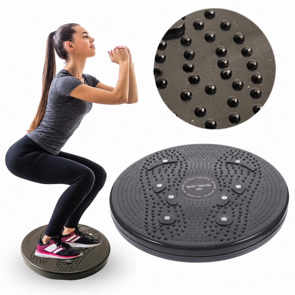 Twisterbräda 360° – Balansplatta med Massageknoppar & Magneter