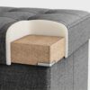 Hörn med metallkåpa sittbänk