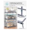 Kök/badrum-ställ med 2 utdragbara korgar – smart förvaring