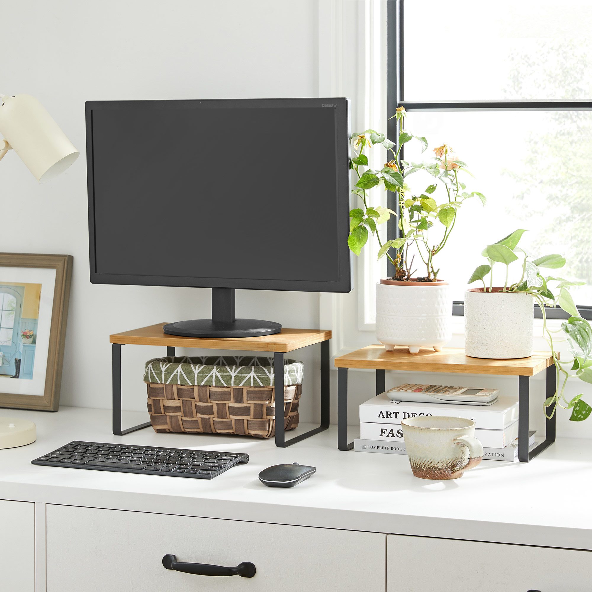 Kryddställ 2-pack, stapelbar plats-sparande arrangör