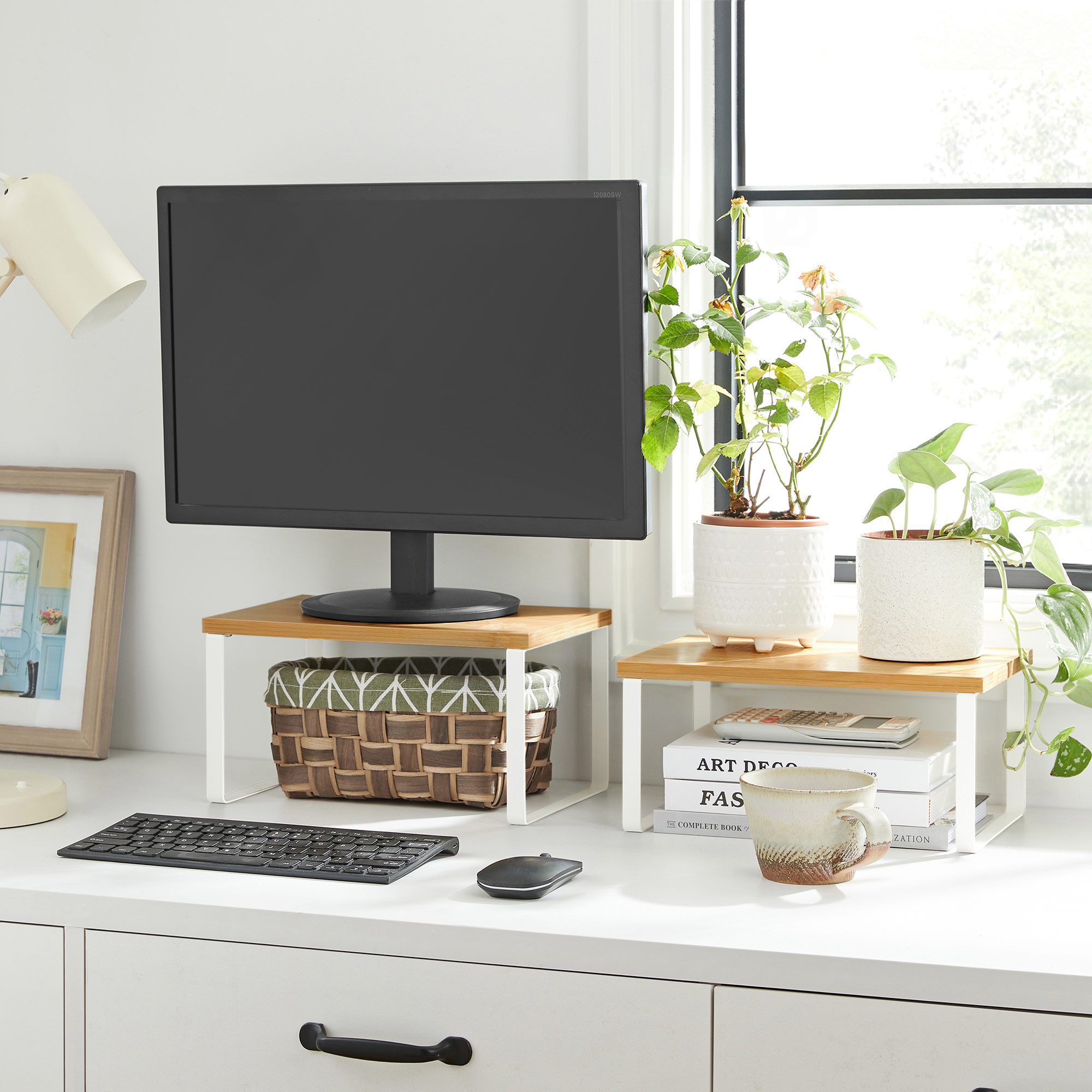 2-pack kryddställ – stapelbar köksarrangör / kryddhållare