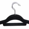 Svarta halkfria klädgalgar 50-pack med sammetsyta