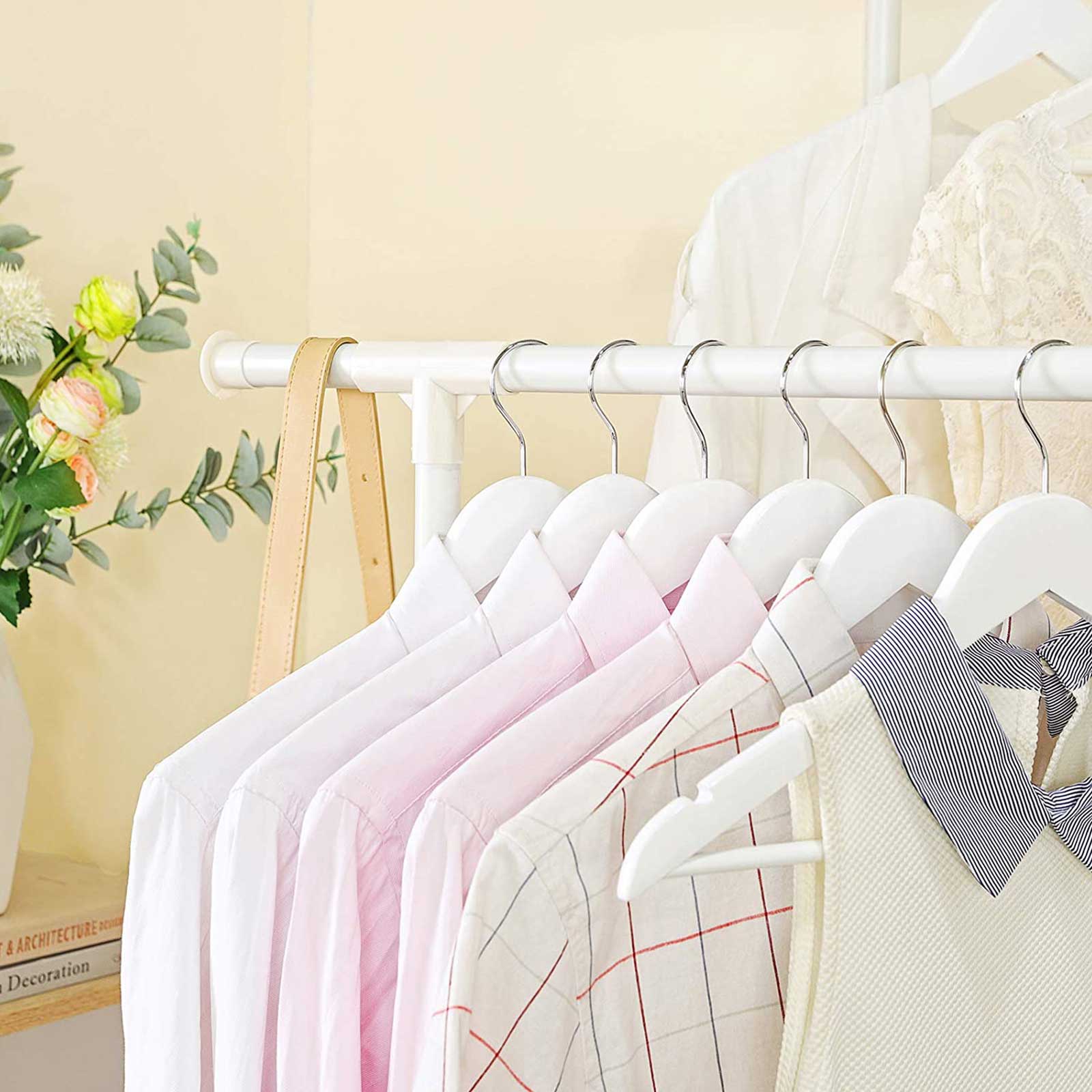 Dubbel klädställning i metall med förvaringshyllor, 70 kg kapacitet