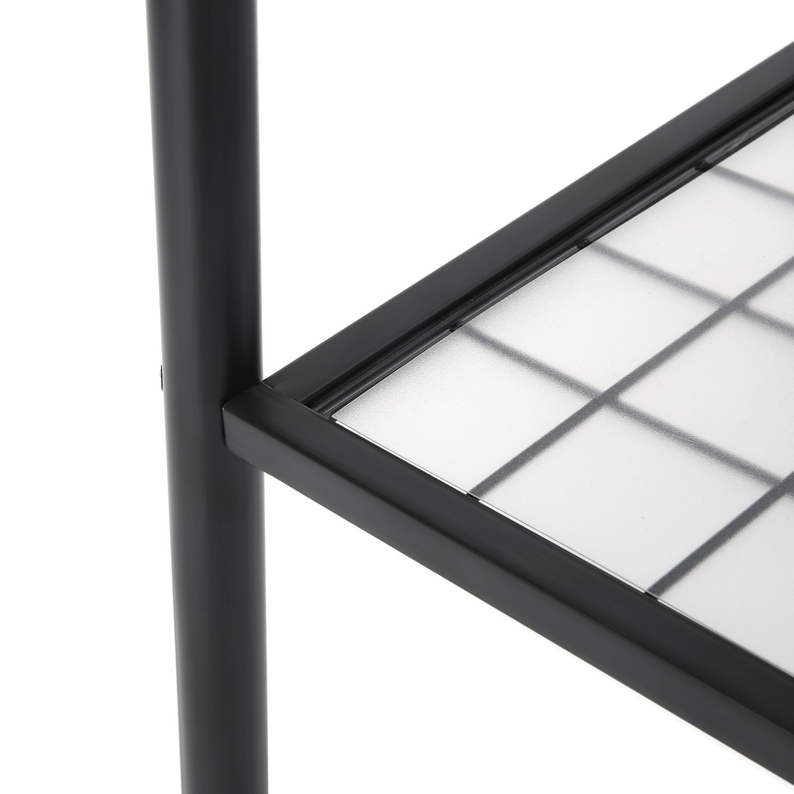 Klädställ på hjul med nedre hylla, 40 kg kapacitet, matt svart, 92,5 × 33,5 × 153 cm