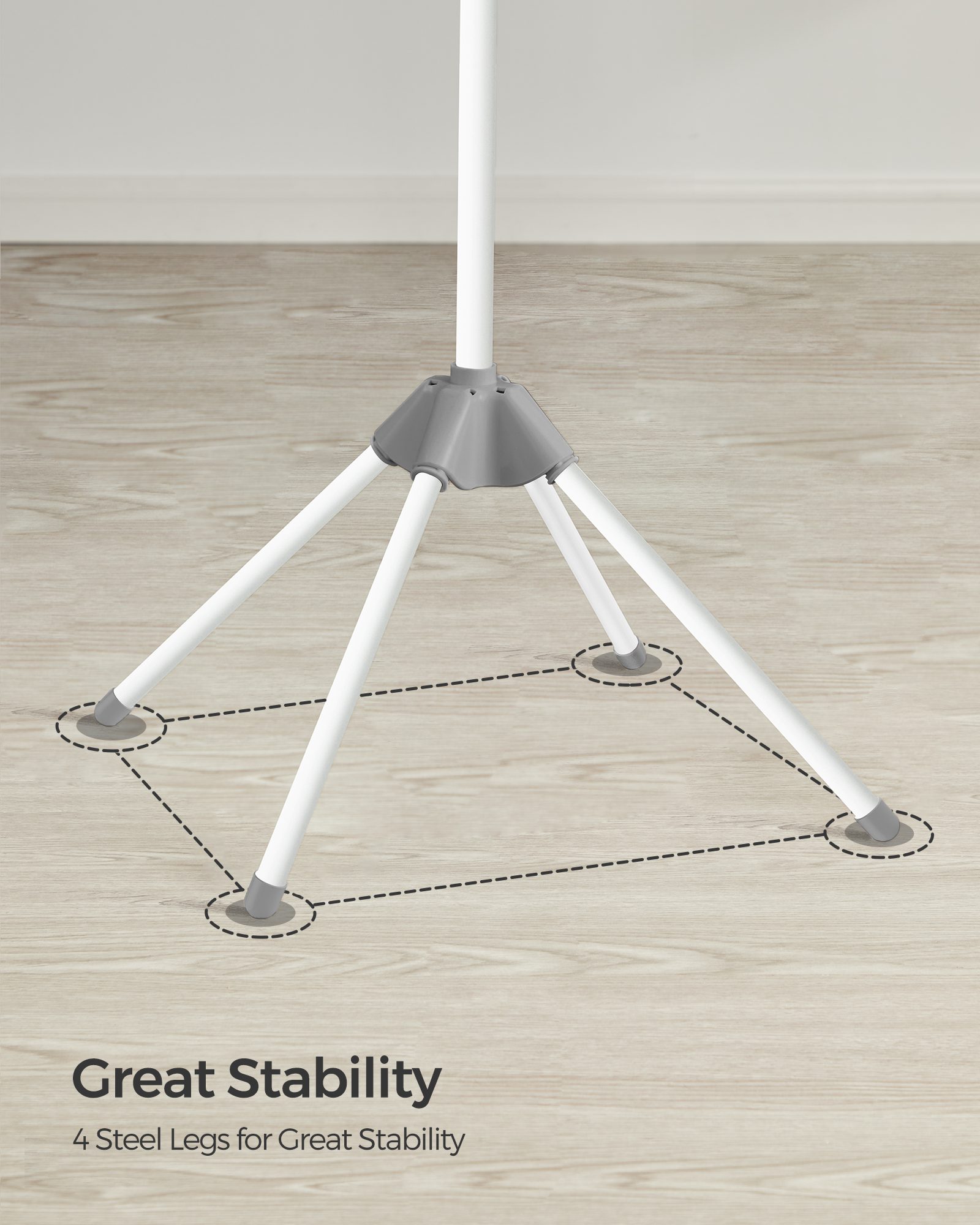 Hopfällbar torkställning (H: 150 cm)