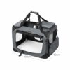 Grå transportväska för hund/katt (M) – 60 x 42 x 42 cm