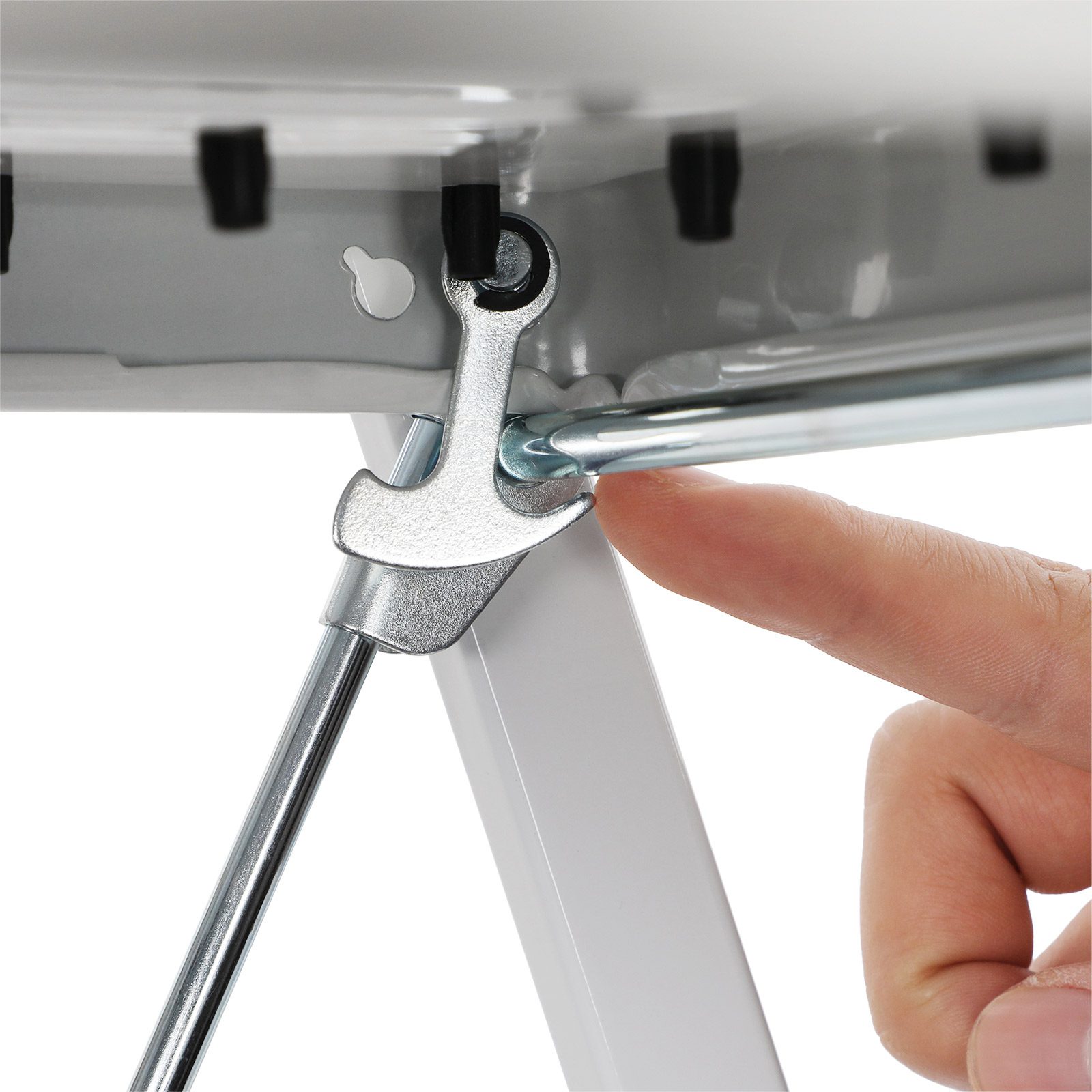 Trappstege 2 steg – hopfällbar och stabil, upp till 150 kg