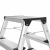 Kompakt trappstege i aluminium – vikbar, 62 cm, max 150 kg