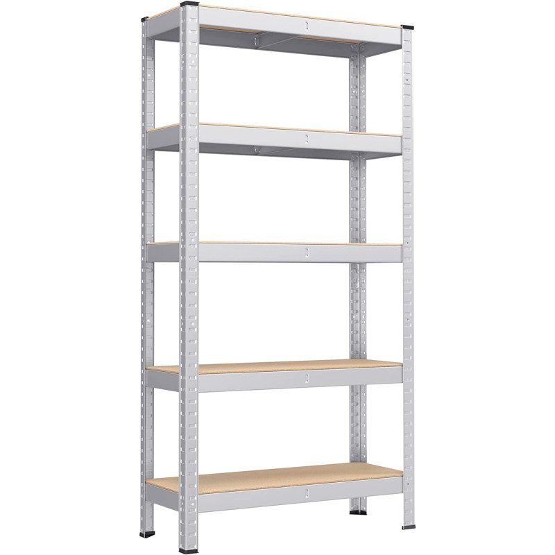 Kraftig Förvaringshylla 650 kg – 75 × 30 × 150 cm, Vit