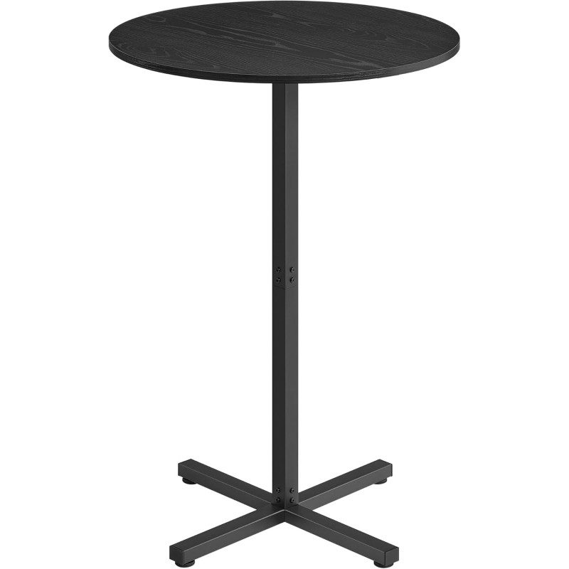 Barbord Rund Modell – Metallram i Svart, 60x60x105 cm