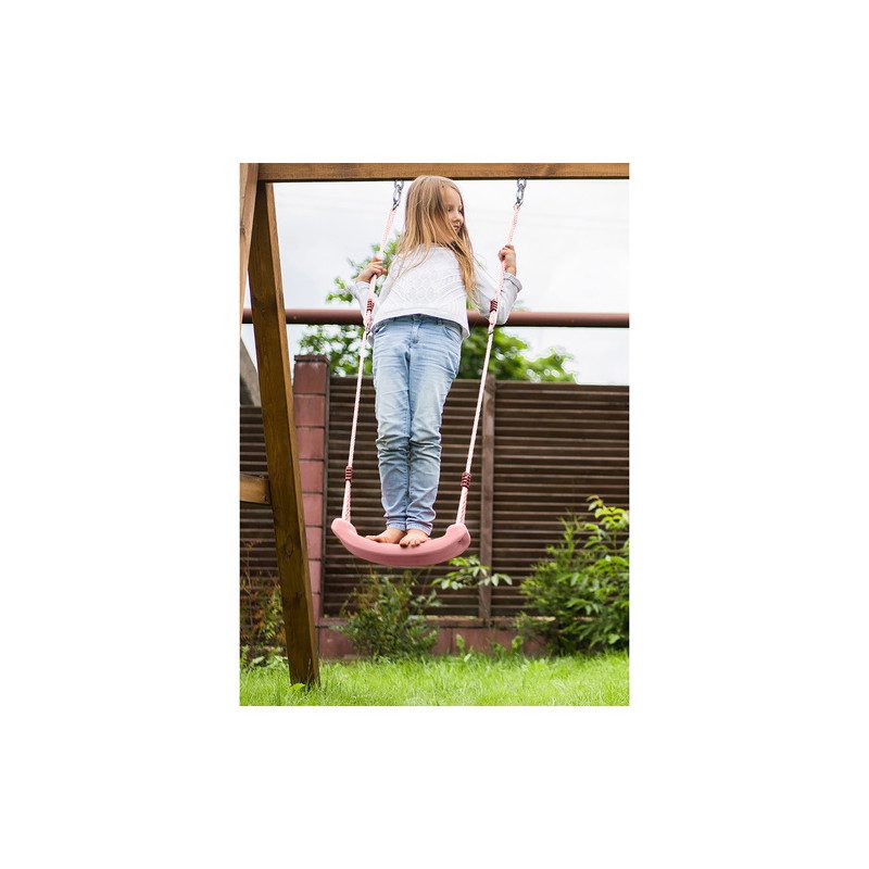 Barngunga med metallfästen och säker sits – för hem & trädgård - Rosa