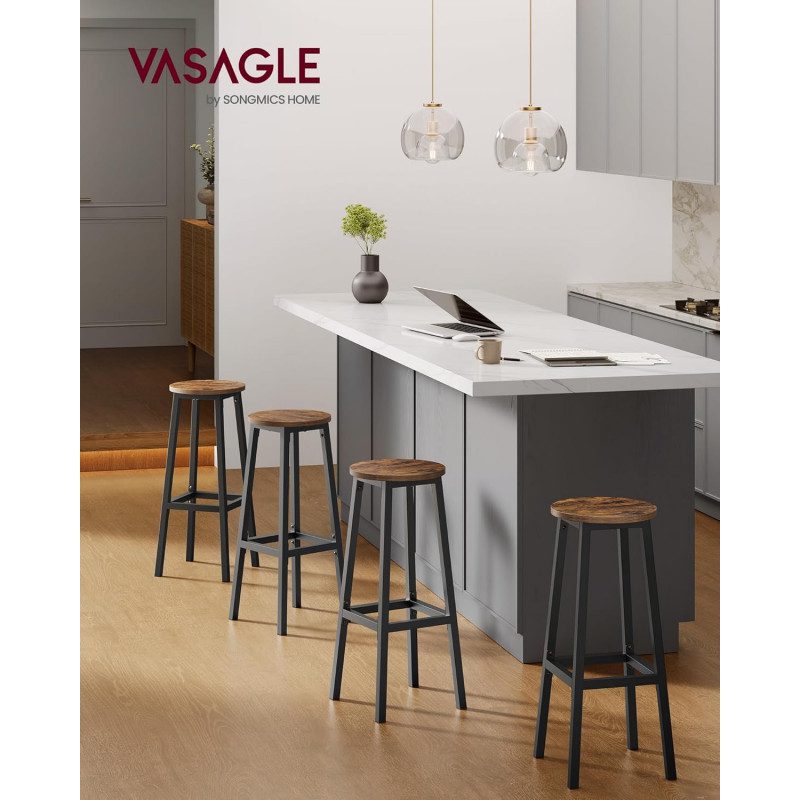 Barpallar 2-pack – Vintage Brun, Fotstöd, Sits 72 cm