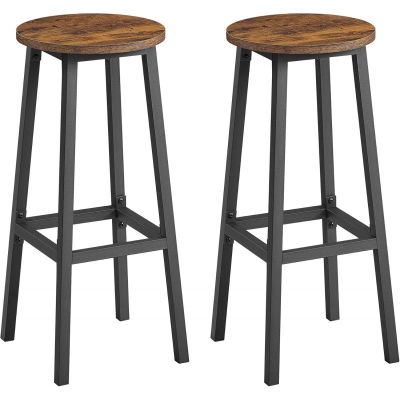 Barpallar 2-pack – Vintage Brun, Fotstöd, Sits 72 cm