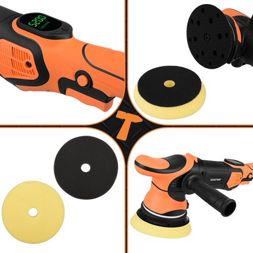 Bilpolermaskin 1000 W – Dubbelverkande Polermaskin med LED & 15 mm Orbit - Bild 21