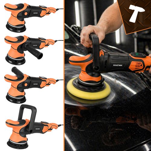 Bilpolermaskin 1000 W – Dubbelverkande Polermaskin med LED & 15 mm Orbit - Bild 7