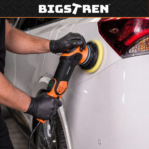 Bilpolermaskin 1000 W – Dubbelverkande Polermaskin med LED & 15 mm Orbit - Bild 6