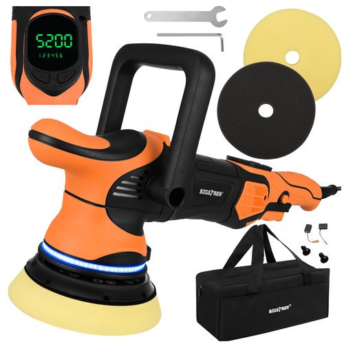 Bilpolermaskin 1000 W – Dubbelverkande Polermaskin med LED & 15 mm Orbit - Bild 23