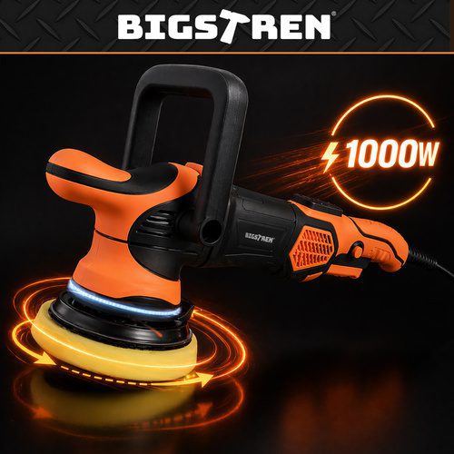 Bilpolermaskin 1000 W – Dubbelverkande Polermaskin med LED & 15 mm Orbit - Bild 3