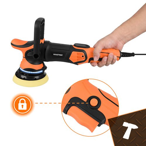Bilpolermaskin 1000 W – Dubbelverkande Polermaskin med LED & 15 mm Orbit - Bild 9