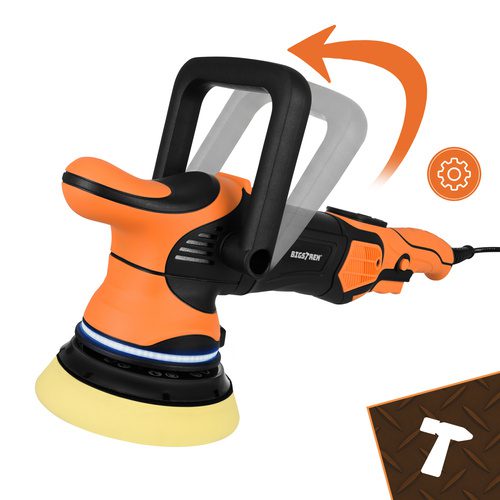 Bilpolermaskin 1000 W – Dubbelverkande Polermaskin med LED & 15 mm Orbit - Bild 11