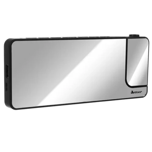 Digital Väckarklocka med Projektor – LED-Display, Spegel & USB-C - Bild 11