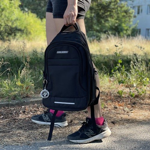 Ryggsäck 22 L – Vadderad Laptopryggsäck med Reflex, Svart - Bild 5