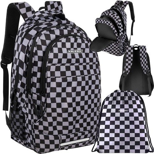 Ryggsäck 30 L – Vadderad Laptopryggsäck med Reflex & Gympapåse