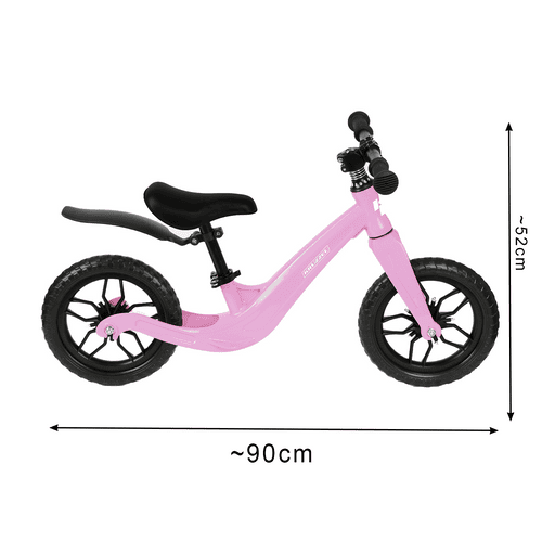 Alternative view of Balanscykel 12 Tum – Lätt Springcykel för Barn med Justerbar Sadel, Rosa
