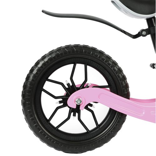 Balanscykel 12 Tum – Lätt Springcykel för Barn med Justerbar Sadel, Rosa - Bild 6