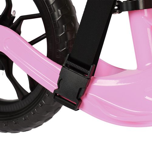 Balanscykel 12 Tum – Lätt Springcykel för Barn med Justerbar Sadel, Rosa - Bild 8