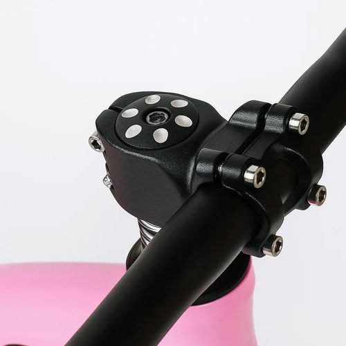 Balanscykel 12 Tum – Lätt Springcykel för Barn med Justerbar Sadel, Rosa - Bild 9