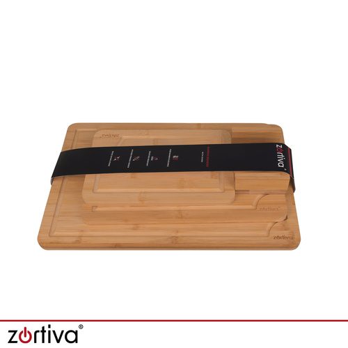Skärbrädor i Bambu 3-pack – Skärbrädeset med Hållare & Saftspår - Bild 6