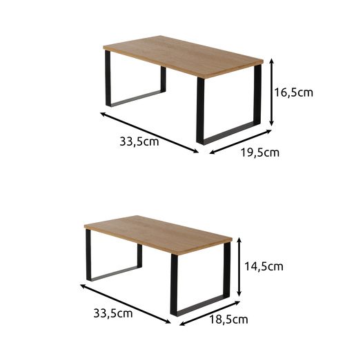 Kryddhylla 2-pack i Bambu – Kökshyllor för Kryddor & Förvaring - Bild 2