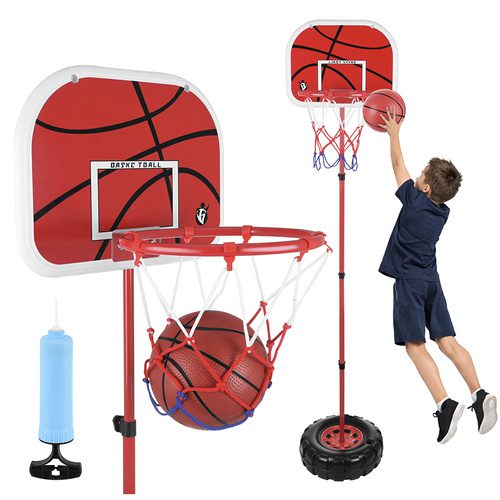 Basketkorg 170 cm – Justerbart Basketställ med Boll & Pump - Bild 18