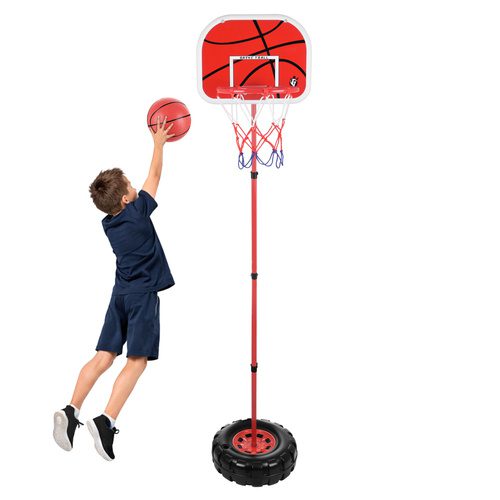 Basketkorg 170 cm – Justerbart Basketställ med Boll & Pump - Bild 6