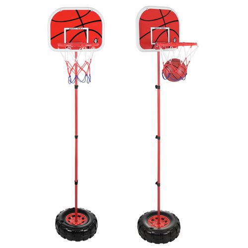 Basketkorg 170 cm – Justerbart Basketställ med Boll & Pump - Bild 9