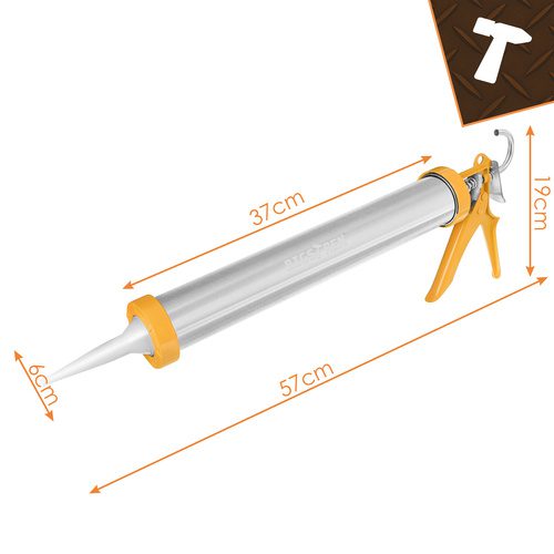 Alternative view of Fogpistol 600 ml – Silikonpistol för Patron & Korvförpackning med 5 Munstycken & Fogspatlar