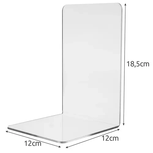 Alternative view of Bokstöd 6-pack – Transparenta Bokstöd i Akryl 18,5 cm