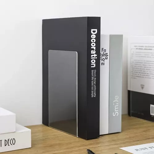 Bokstöd 6-pack – Transparenta Bokstöd i Akryl 18,5 cm - Bild 7