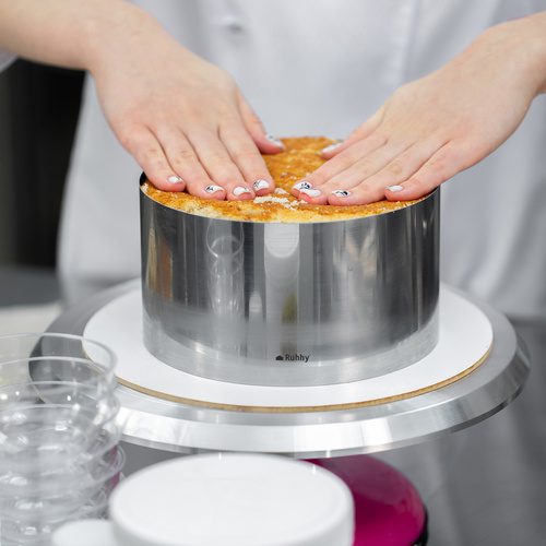Justerbar Tårtring 16–30 cm – Tårtring 20 cm i Rostfritt Stål med Klämmor - Bild 8