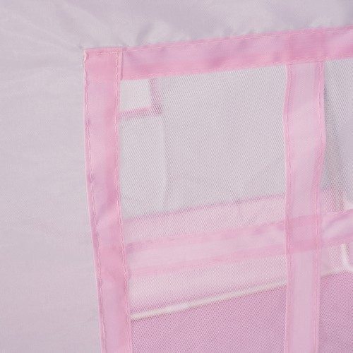Barntält Hus – Lektält med Ljusslinga & Golvmatta, Rosa - Bild 9